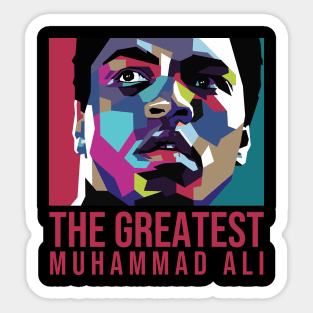 The Greatest Muhammad Ali in WPAP Sticker